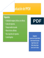 Evaluación de PPCM