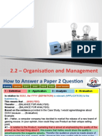 2.2 Organisation and Management