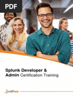 Splunk Developer and Admin Certification Training Brochure