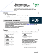 Modicon Quantum Processors - Unity Operating Systems Compatibility Rules 0