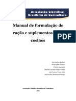 Manual de Formulação de Ração e Suplementos Para Coelhos - Terceira Edição