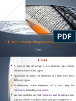 CE 204 Computer Programming Class Sessional