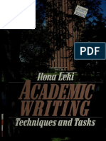 Academic Writing Techniques and Tasks