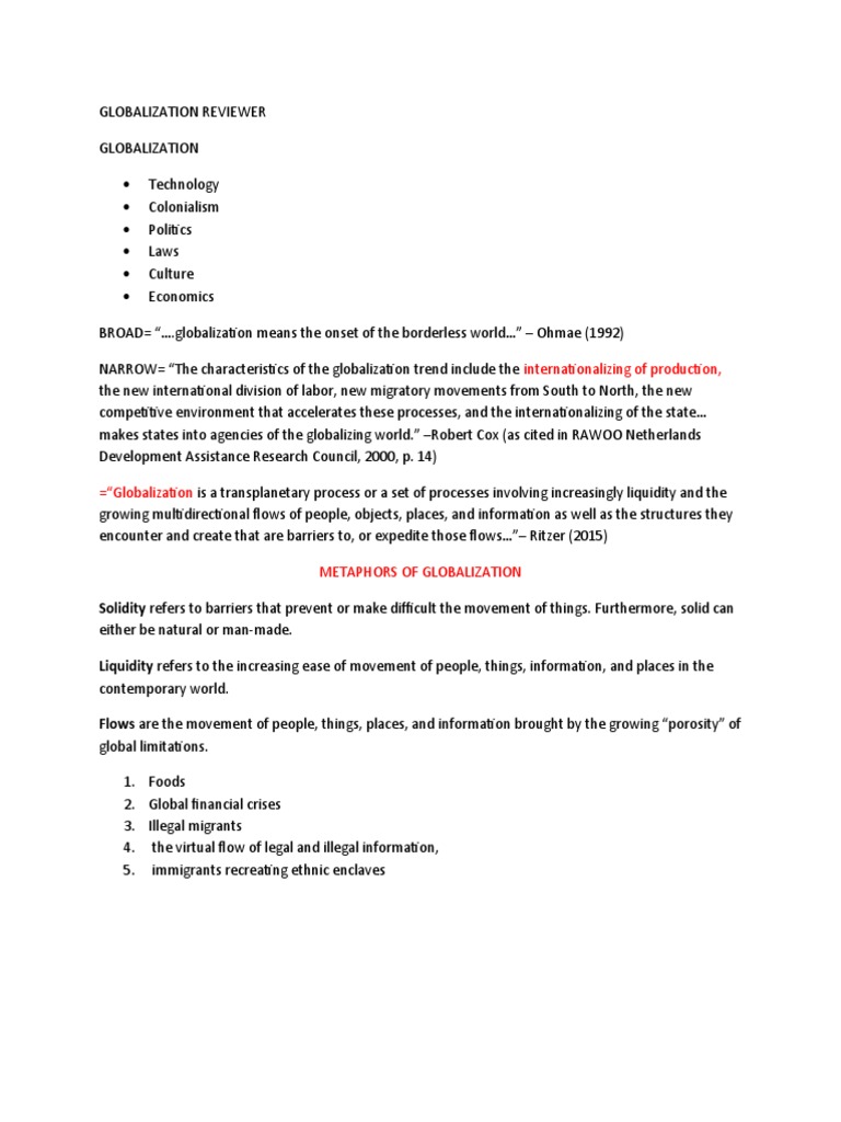 Understanding Globalization Dynamics | PDF