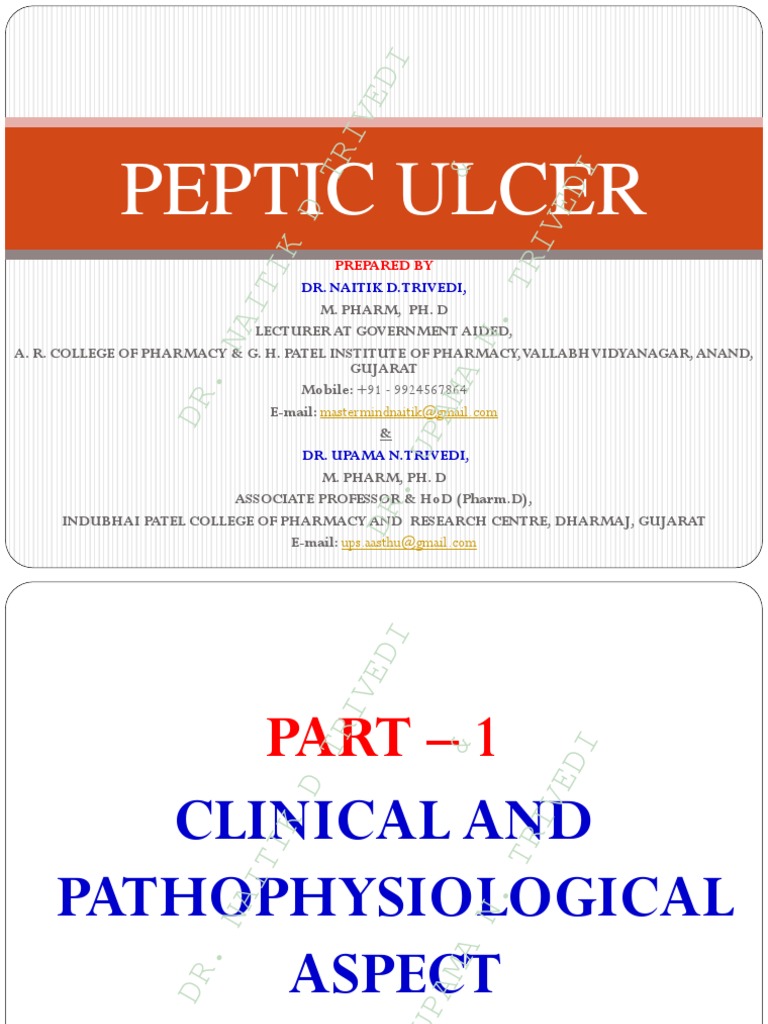 Antacid Anti Ulcer Drugs PDF Stomach Biology