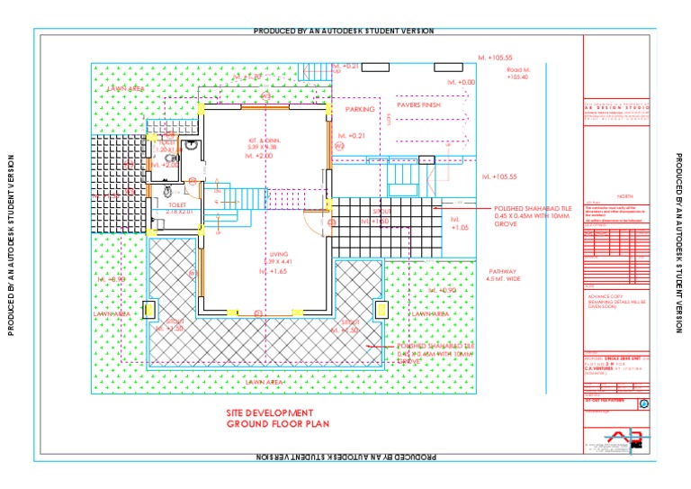 Ground Floor Plan for 2BHK Unit | PDF | Design | Economic Sectors