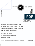 Return: Entry Aerodynamics Lunar Conditions Obtained From The Flight OF Apollo (AS-501)