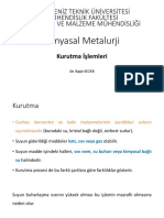 Kimyasal Metalurji - 2 - Kurutma