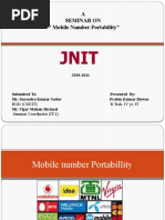 Mobile Number Portability