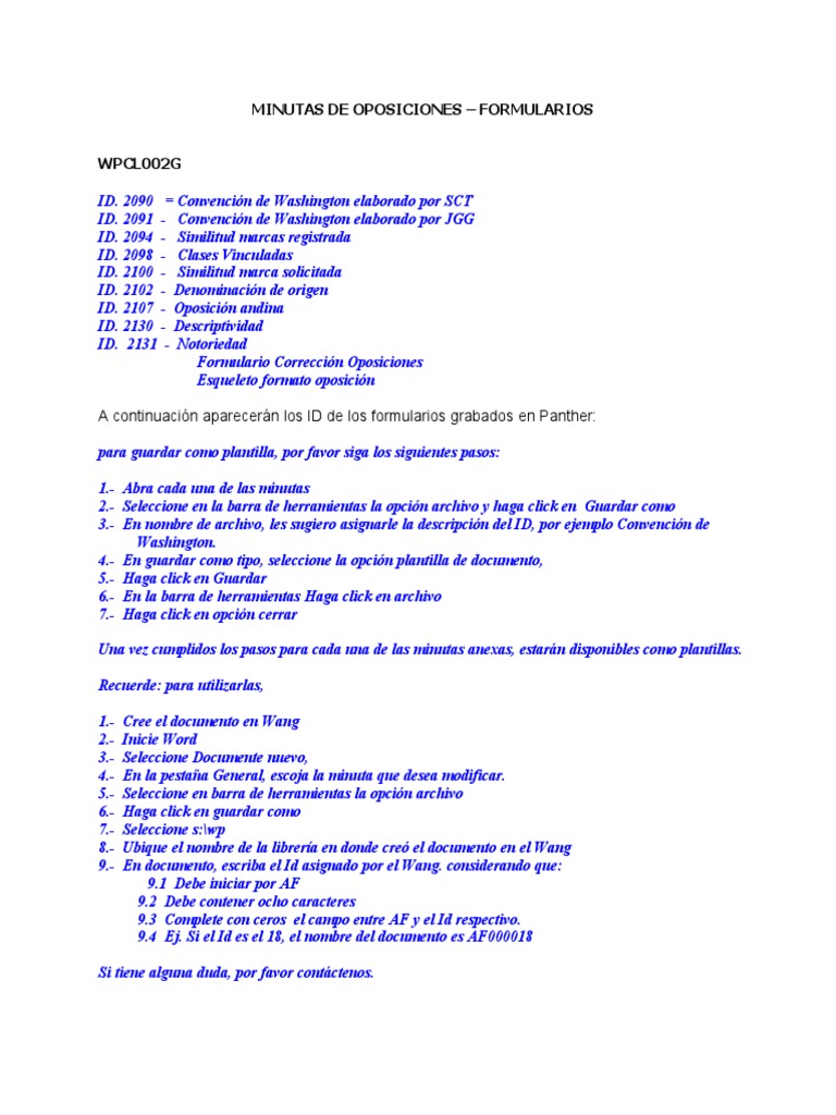 Oposicion A Registro de Marca PDF