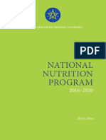 National Nutrition Program: Federal Democratic Republic of Ethiopia