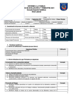 2° Trimestre Informes A La Familia Talleres