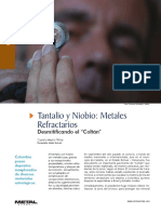 Tantalio y Niobio Metales Refractarios