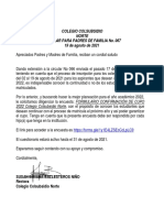 Circular 067 - Link Separación de Cupos para El Año 2022 - Antiguos