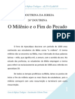 26º - O Milênio e o Fim Do Pecado