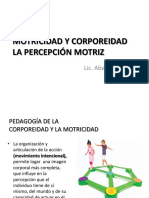 Motricidad y Corporeidad Percepcion Motriz