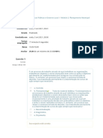 Políticas Públicas e Governo Local - Exercício Avaliativo 2