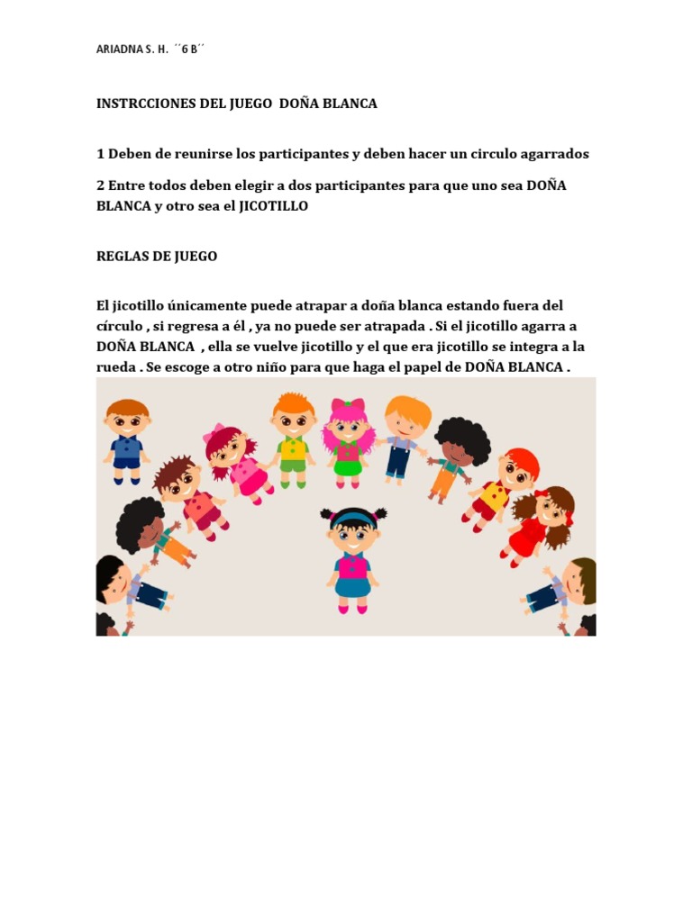 ¿Cómo se juega el juego de Doña Blanca