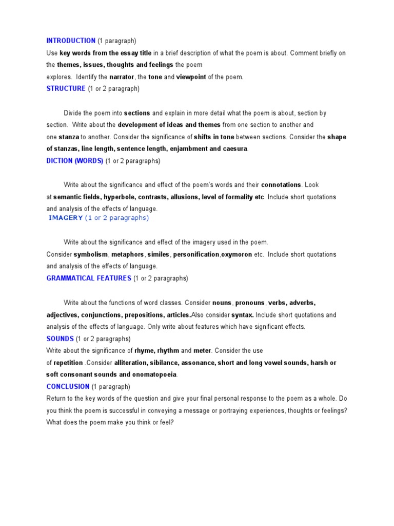 Of Stanzas, Line Length, Sentence Length, Enjambment and Caesura | PDF ...