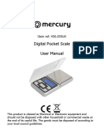 Digital Pocket Scale User Manual: Item Ref: 456.059UK