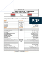 ICIGI product pre-shipment inspection program