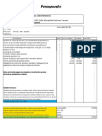 Presupuesto Pedro Camejo - Control de Acceso Proximidad