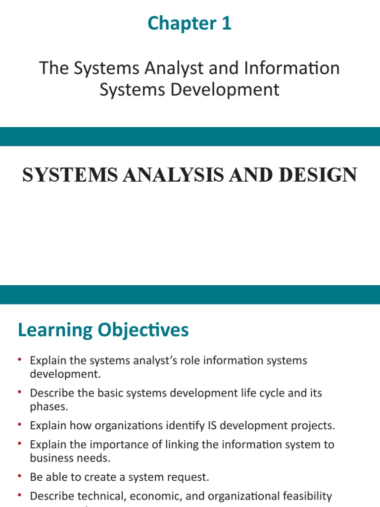 Ch01 - The Systems Analyst and Information Systems Development | PDF ...