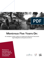 Montreux Five Years On:: Related To Operations of Private Military and Security Companies