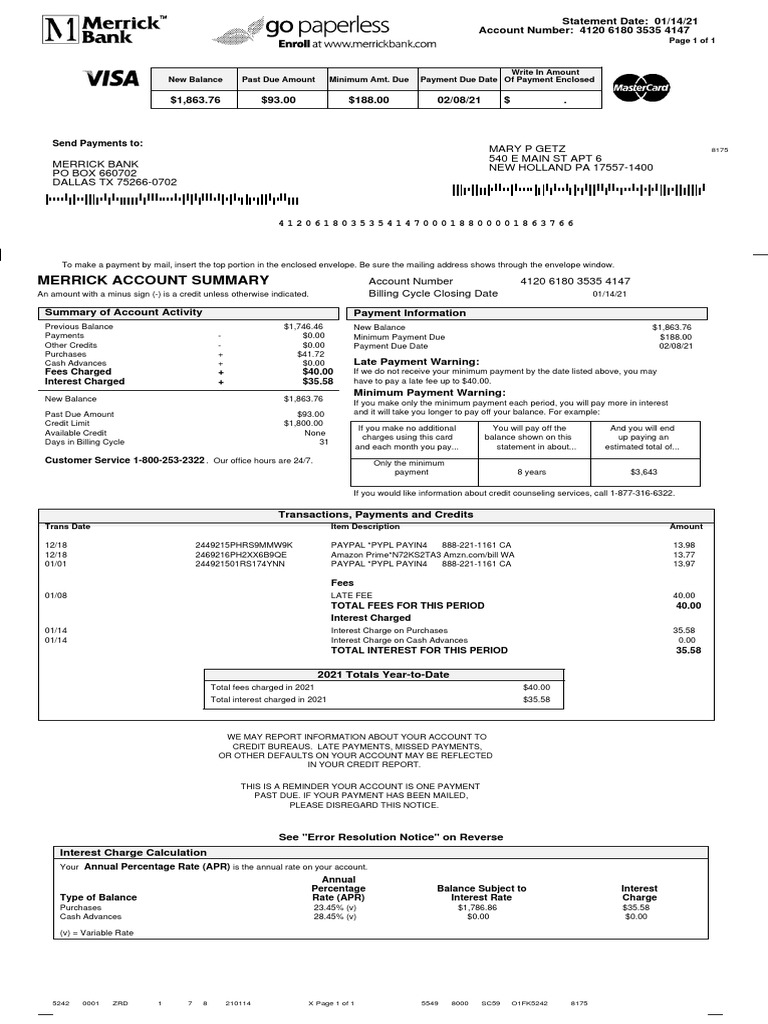 StatementImage 3 | PDF | Payments | Fee