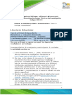 Guia de Actividades y Rúbrica de Evaluación - Paso 4 - Divulgar Los Resultados