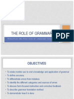ThE ROLE of GRAMMAR
