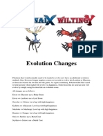 Evolution Changes