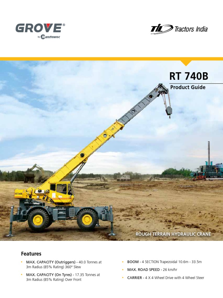 Product Guide: Rough Terrain Hydraulic Crane | PDF | Crane (Machine ...