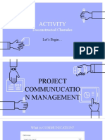 Communication and Stakeholder Management - Ang