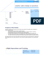 Impacts of The Weather Radar's Design On Operations