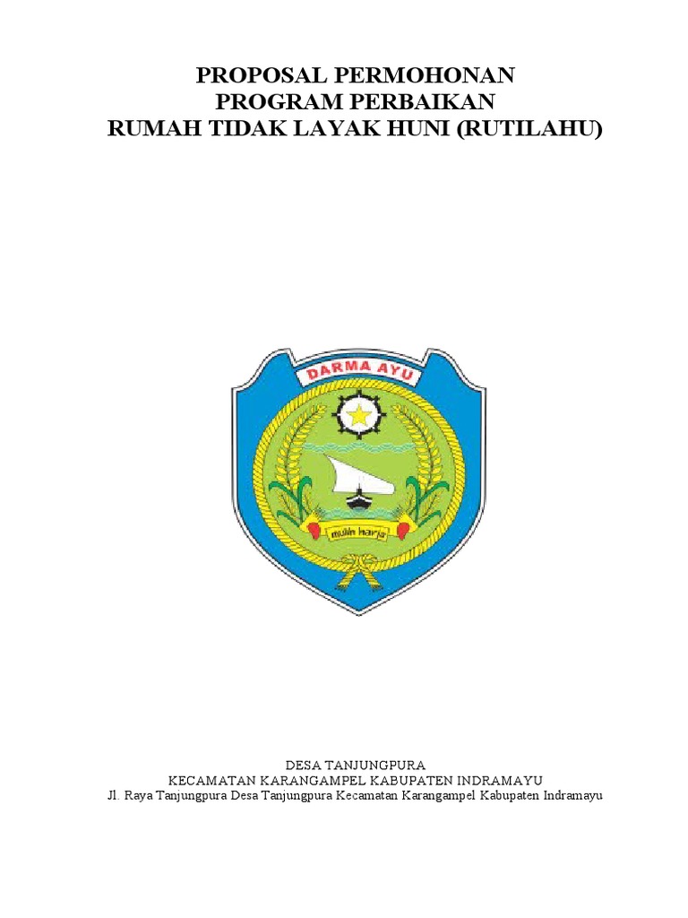 Proposal Rutilahu Desa Tanjungpura | PDF
