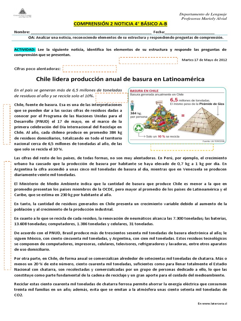 Chile y la Crisis de la Basura | PDF | Residuos | Reciclaje