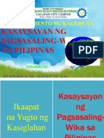 Kasaysayan NG Pagsasaling Wika Sa Pilipinas