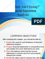 "How Well Am I Doing?" Financial Statement Analysis
