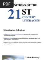 Globalization and Multi-Cultural Literacy and Social Literacy