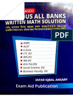 Jafar Iqbal Ansary Bank Written Math - Part - 01