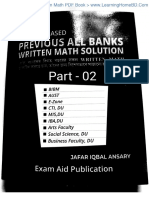 Jafar Iqbal Ansary Bank Written Math - Part - 02