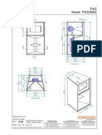 PAS Model: PAS2MA2: Dimensions in Cm. Projection Angle