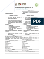 Escuela Secundaria Técnica Industrial No. 26: Formación Cívica Y Ética I