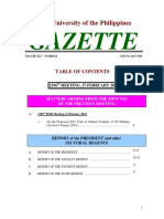 Gazette: The University of The Philippines