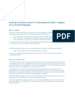 9 1 International GCSE ESL Scaling Guidance