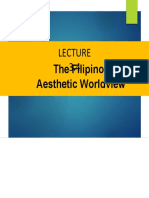Lecture 3.4 - The Filipino Aesthetic Worldview