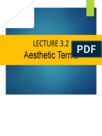 Lecture 3.2 - Aesthetics Terms