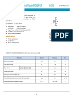 P-Channel Enhancement Mode MOSFET 4435: General Features