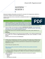 Agenda de Sesión 01